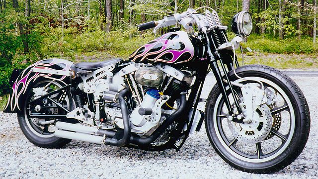 From stem to stern -- a unique motorcycle -- nothing on the road like it.
