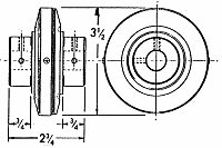 3.5 inch O.D.; 2-1/4 inch thickness