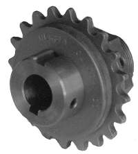 Friction clutch with integral sprocket