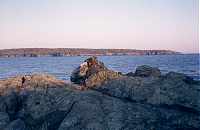 View across the cove;good anchorage even at low tide